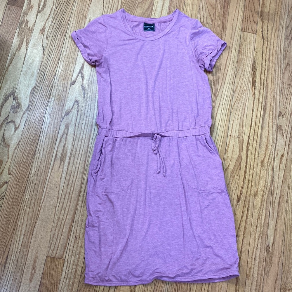 32 Degrees Pink Stretch Dress | Size M | Casual Athleisure | 37"